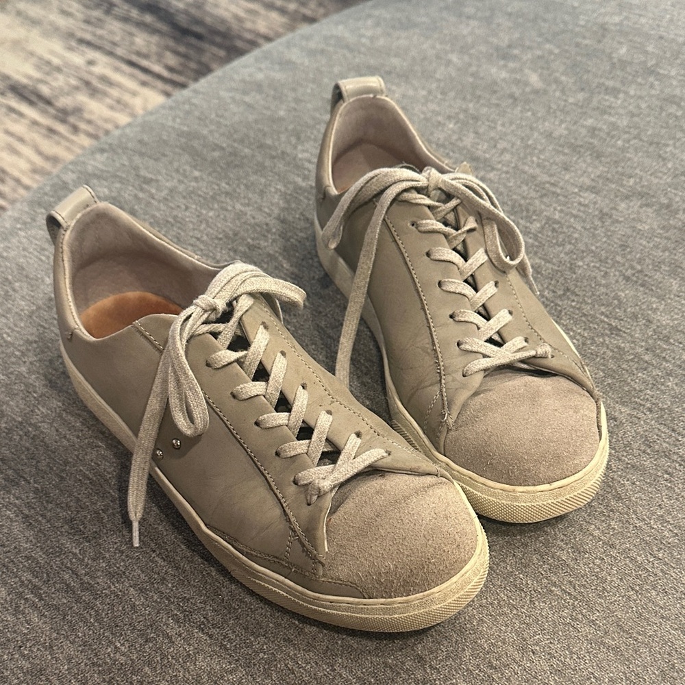 Stylish Gray Lace-Up Sneakers
